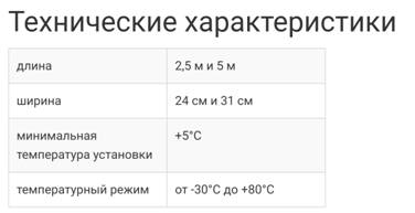 Технические характеристики