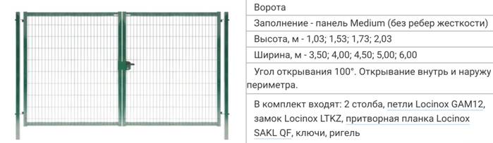 Ворота Medium